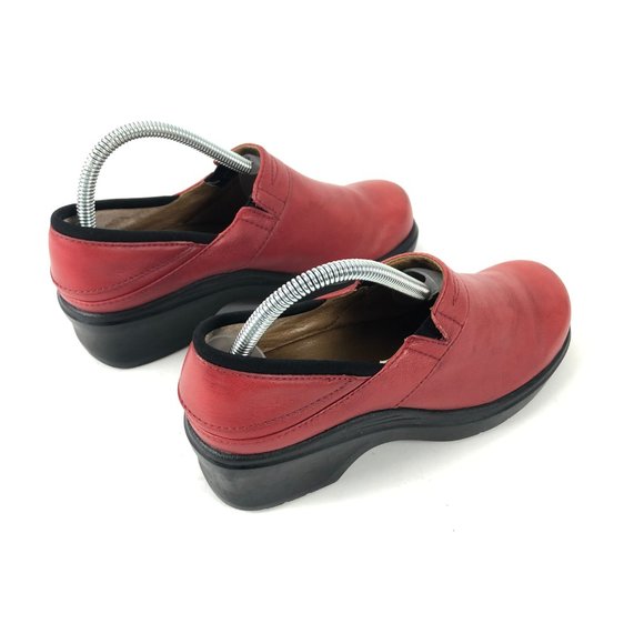 Womens Ariat Clogs Mules Red Leather 8 US - Picture 2 of 7